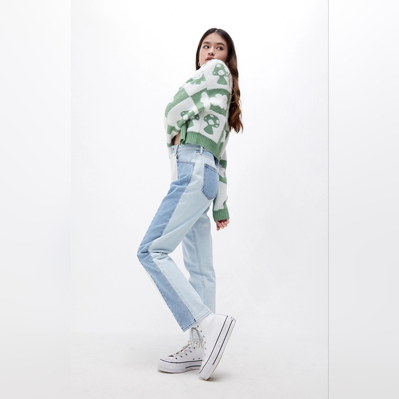 PacSun Eco Hopper Patch Mom Jeans Size 24 - Picture 4 of 11